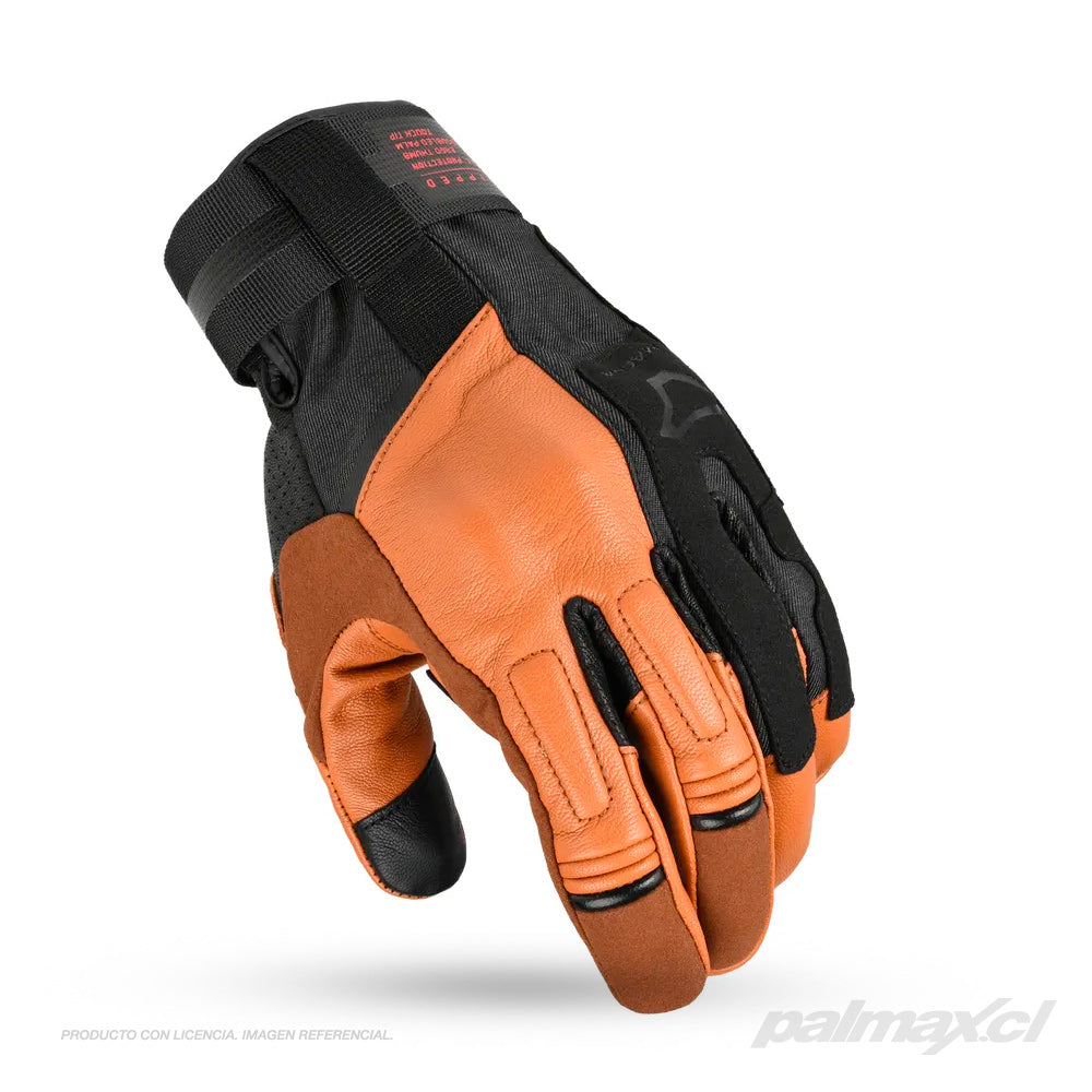 Guantes para moto de calle modelo Ulmex negro/coyote | Macna
